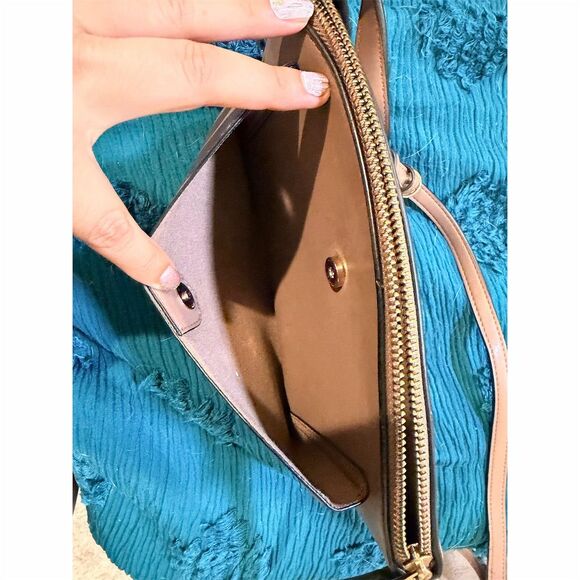 A New Day Women's Dome Crossbody Bag Dark Taupe Medium Casual - Picture 2 of 7